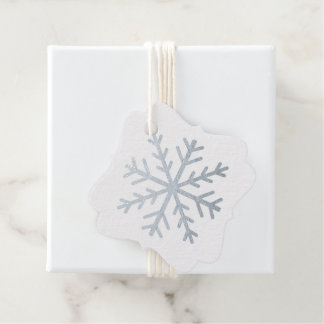 Create Your Own Wintery Silver Foil Snowflake Favour Tags