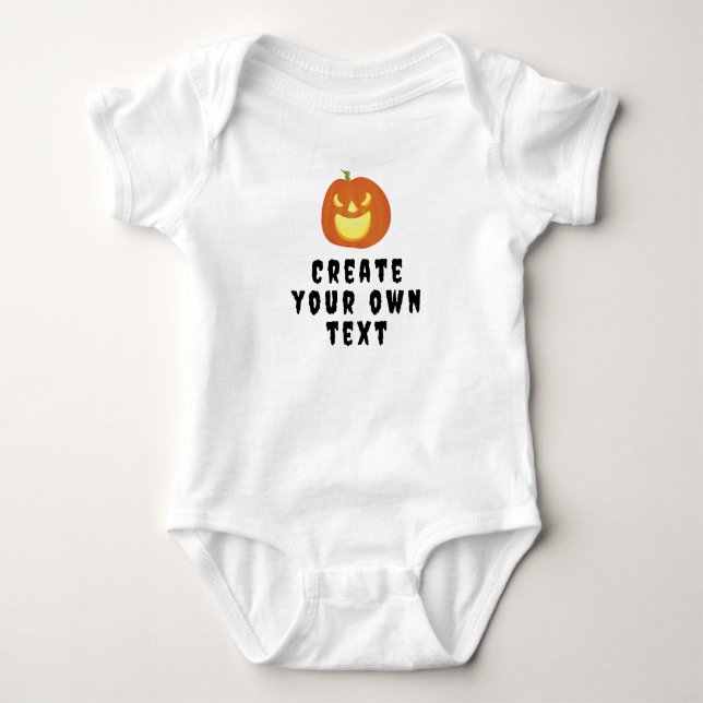 Create your own with a Pumpkin Baby Bodysuit (Front)