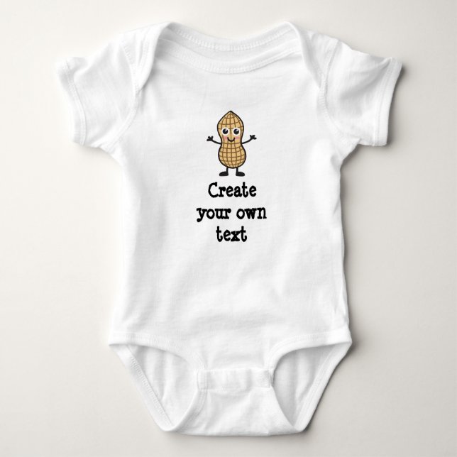 Create your own with Little Peanut Baby Bodysuit (Front)