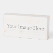 Wood Box Sign (Angled Horizontal)