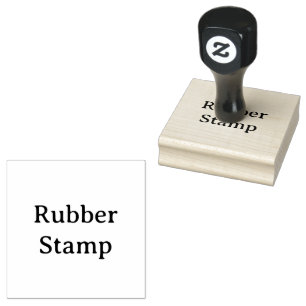 Create Your Own Wooden Handle 2.5"x2.5" Wood Art Rubber Stamp