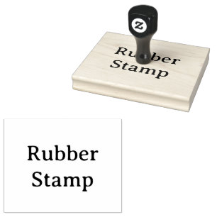 Create Your Own Wooden Handle 4" x 5" Wood Art Rubber Stamp