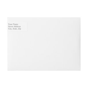 Create Your Own Wraparound Address Label