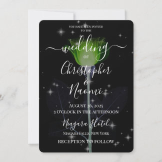 Create Your Own - X-Ray Flower & Stars Invitation