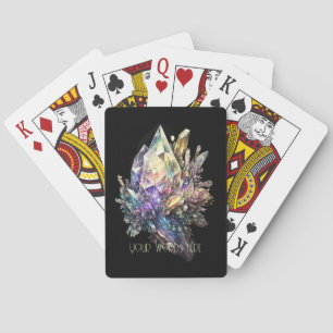Create Your Own Yellow Crystals Playing Cards