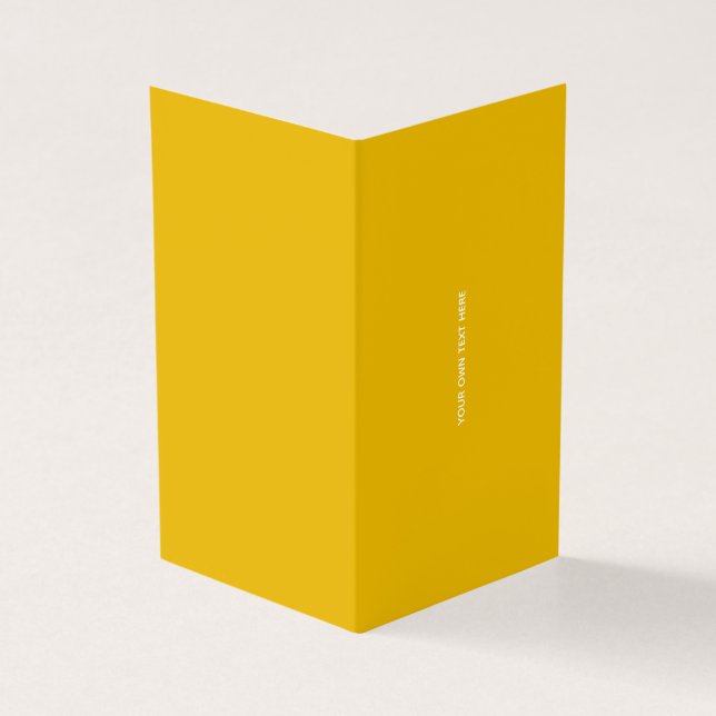 Create Your Own Yellow Custom Design (Outside)