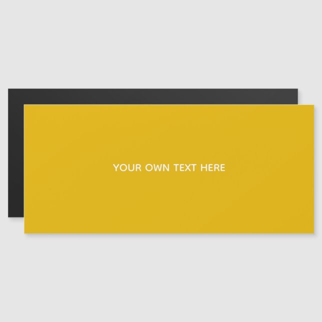 Create Your Own Yellow Custom Design (Front/Back)