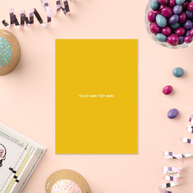 Create Your Own Yellow Custom Design Acrylic Invitations (Insitu (Celebration))
