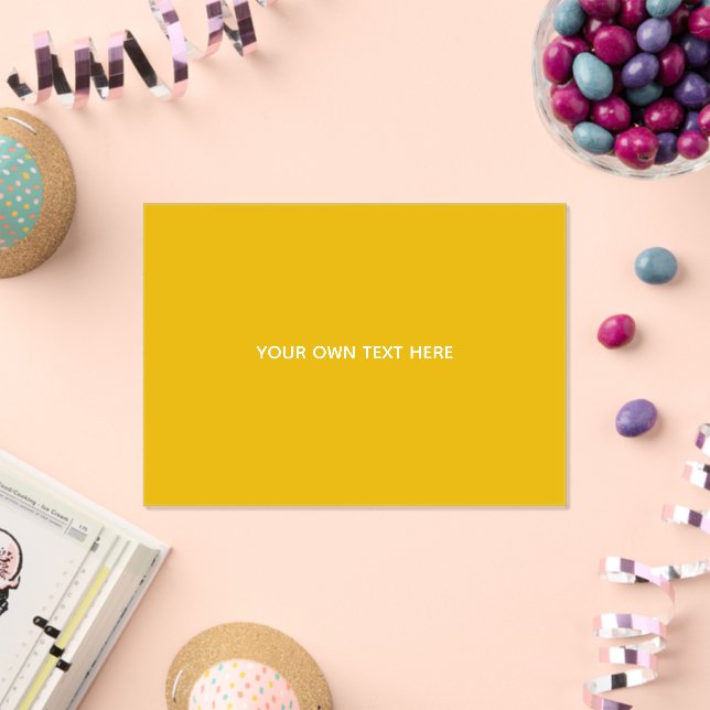 Create Your Own Yellow Custom Design Acrylic Invitations (Insitu (Celebration))