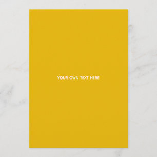 Create Your Own Yellow Custom Design Advice Card