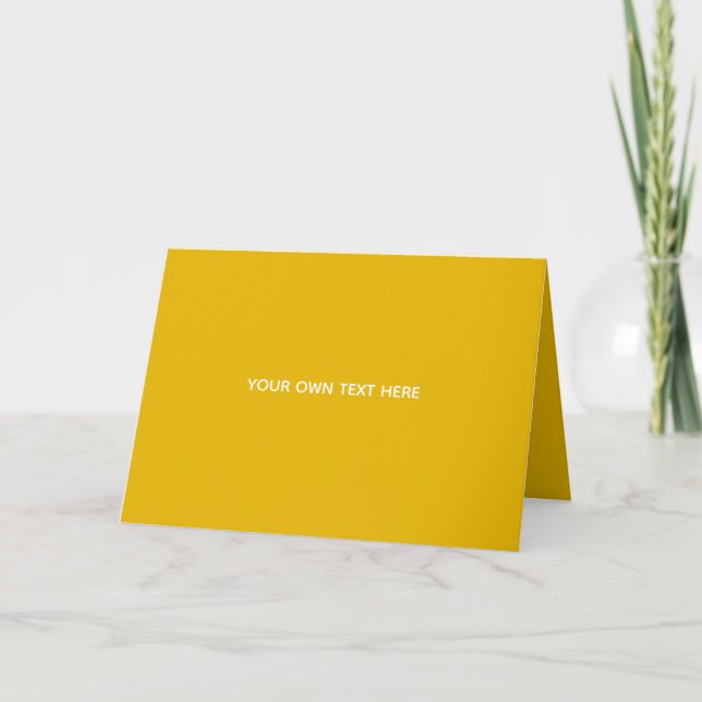 Create Your Own Yellow Custom Design Announcement (Front)