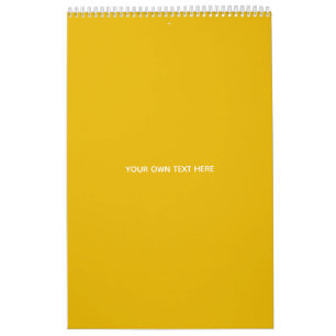 Create Your Own Yellow Custom Design Calendar