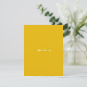 Create Your Own Yellow Custom Design Card