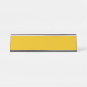 Create Your Own Yellow Custom Design Desk Name Plate