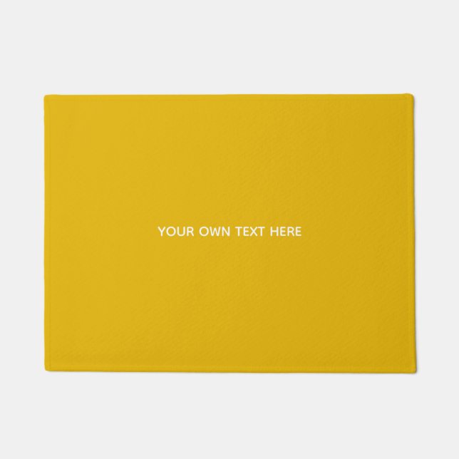 Create Your Own Yellow Custom Design Doormat (Front)
