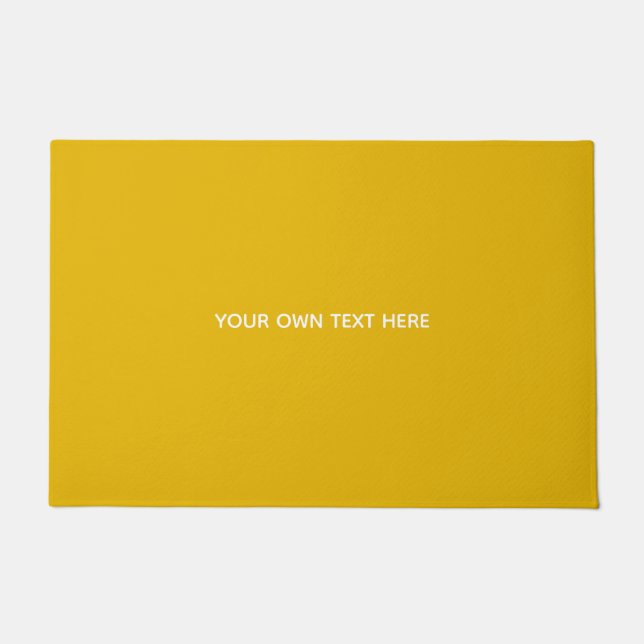 Create Your Own Yellow Custom Design Doormat (Front)