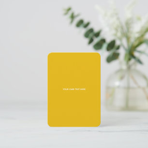 Create Your Own Yellow Custom Design Enclosure Card