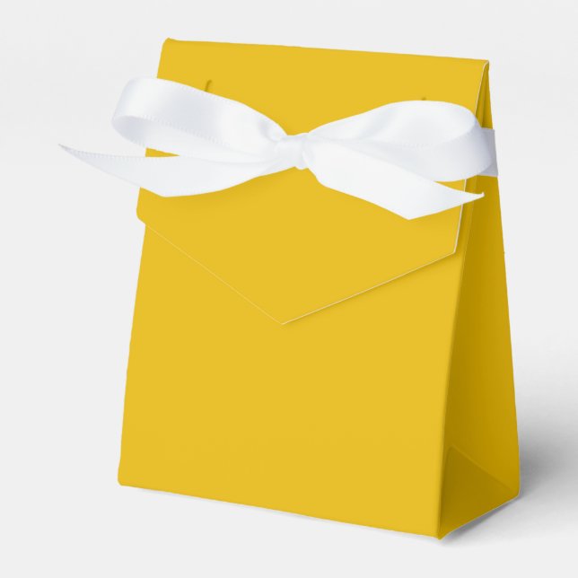 Create Your Own Yellow Custom Design Favour Box (Front Side)