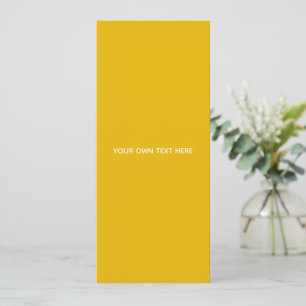 Create Your Own Yellow Custom Design Invitation