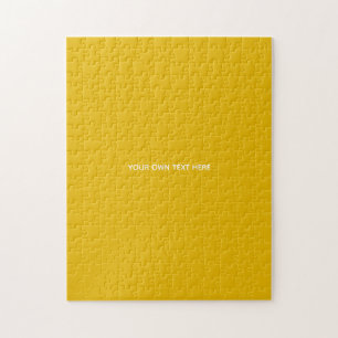 Create Your Own Yellow Custom Design Jigsaw Puzzle