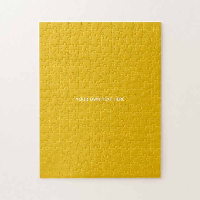 Create Your Own Yellow Custom Design Jigsaw Puzzle (Vertical)
