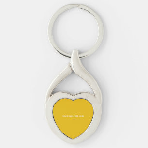 Create Your Own Yellow Custom Design Key Ring