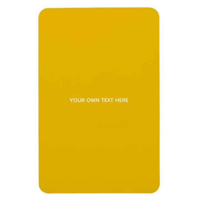 Create Your Own Yellow Custom Design Magnet (Vertical)
