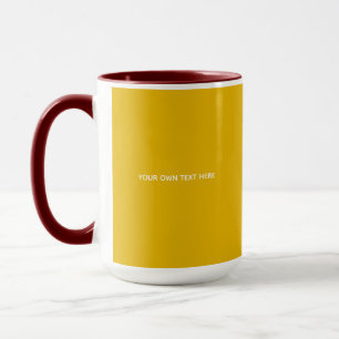 Create Your Own Yellow Custom Design Mug