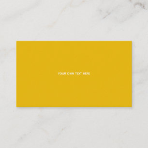 Create Your Own Yellow Custom Design Place Card