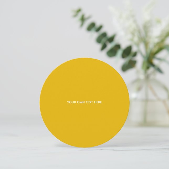 Create Your Own Yellow Custom Design Save The Date (Standing Front)