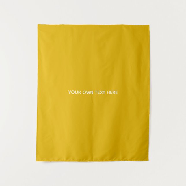 Create Your Own Yellow Custom Design Tapestry (Front)