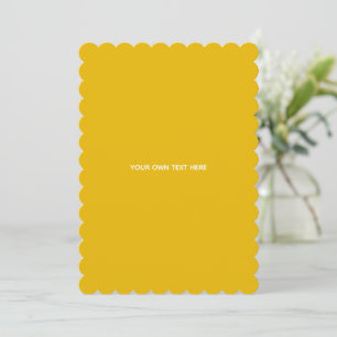 Create Your Own Yellow Custom Design Thank You Card