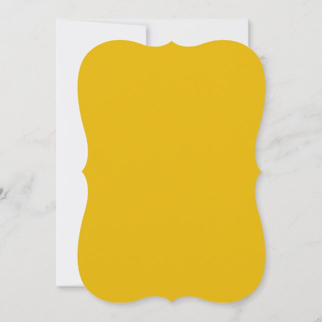 Create Your Own Yellow Custom Design Thank You Card (Back)