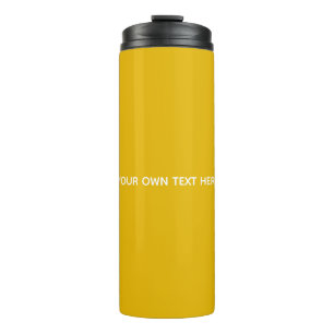 Create Your Own Yellow Custom Design Thermal Tumbler