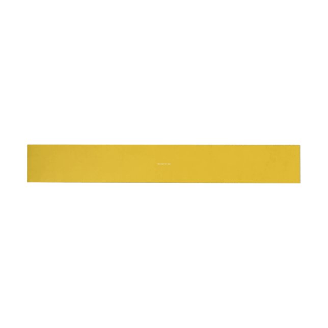 Create Your Own Yellow Custom Design Wrap Around Label (Individual)