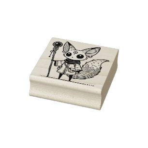 Create Your Own Young Fennec Fox Mystic Rubber Stamp
