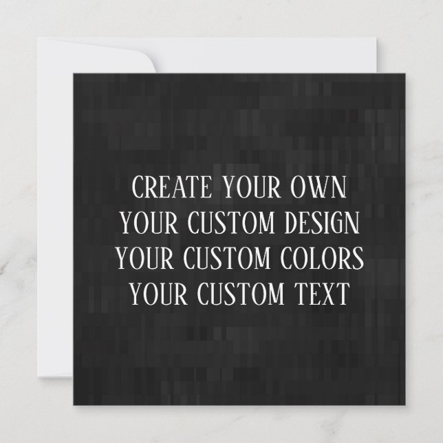 Create Your Own - Your Custom Design Card (Front)