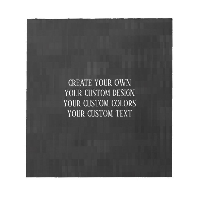 Create Your Own - Your Custom Design Notepad (Front)