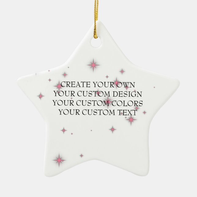 Create Your Own - Your Image Here - Ceramic Orname Ornament (Front)