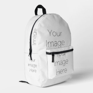"create your own" your image here teen printed backpack