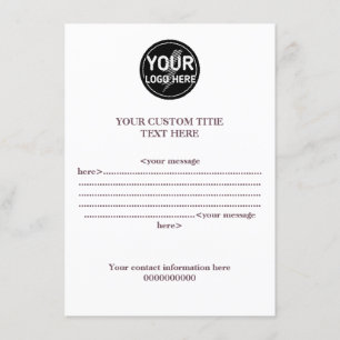 Create your owner's custom logo/editable enclosure