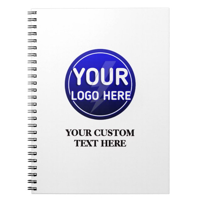 Create your owner's custom logo/editable template notebook (Front)