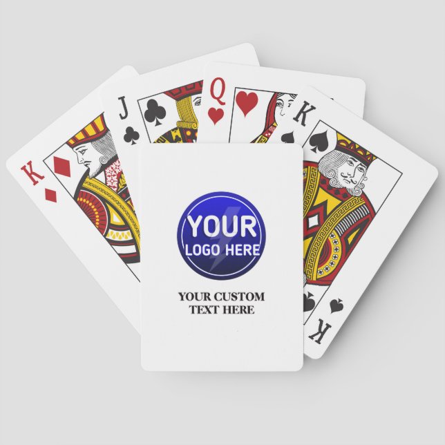 Create your owner's custom logo/editable template playing cards (Back)