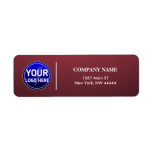 Create Your Owner's Custom Logo/Editable Template  Return Address Label