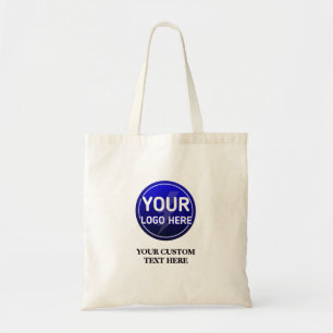 Create your owner's custom logo/editable template tote bag