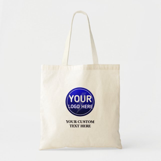 Create your owner's custom logo/editable template  tote bag (Front)