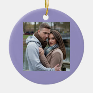 Create Your Perfect Couple Image Personalised Art Ceramic Ornament