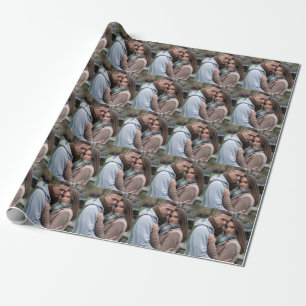 Create Your Perfect Couple Image Personalised Art Wrapping Paper