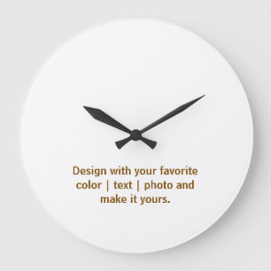 Create Your Personalise 10.75" Round Acrylic Large Clock