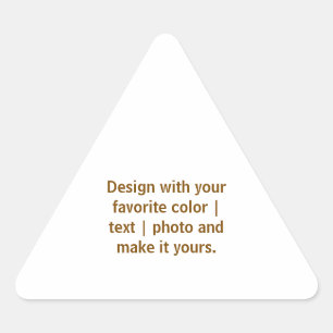 Create Your Personalise 1.5 inch Triangle Sticker